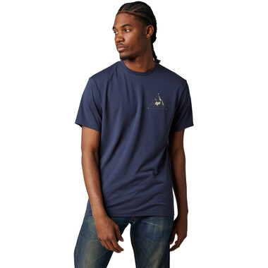 T-Shirt FOX FINISHER TECH Kurzarm Blau 0